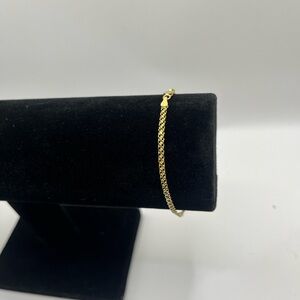 14k Solid Gold Bismark Bracelet 7” x 2.3mm. 1 gram